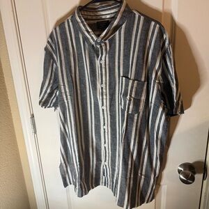 Little Bipsy Striped Short Sleeve Button Up Shirt